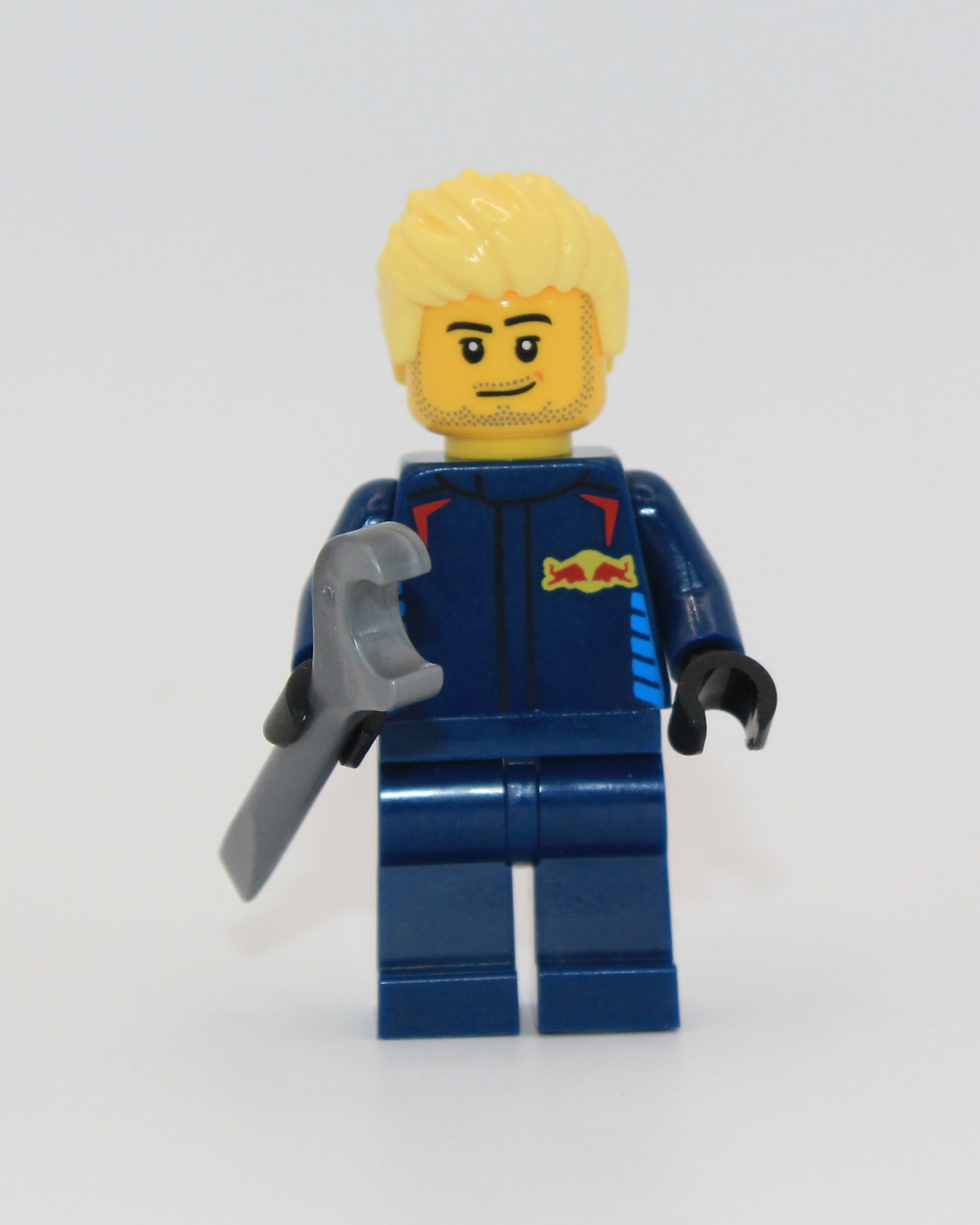 With the hair piece and wrench