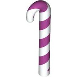 Candy Cane with Magenta Stripes