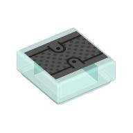 1 x 1 Tile with Silver Paneling print