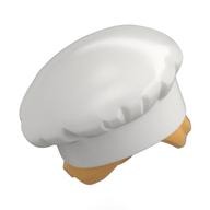 Hair and Hat , Chef, Ochre Yellow Hair with Bun Pattern