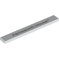 1 x 8 Tile with 'Farnsworth House' Print