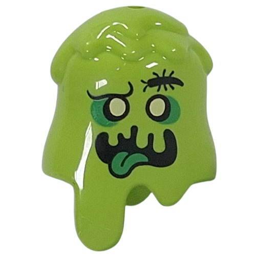 Headwear Slime Yellow Eyes, Green Eyeshadow, Bug for Eyebrow, Slime Mouth, Green Tongue