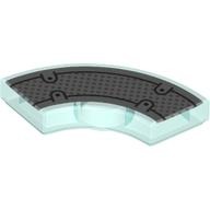 2 x 2 Tile Curved, Macaroni, Center Anti-Stud with Silver Plating print