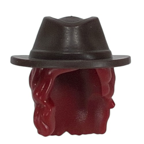 Hair and Hat , Long with Dark Brown Hat Pattern