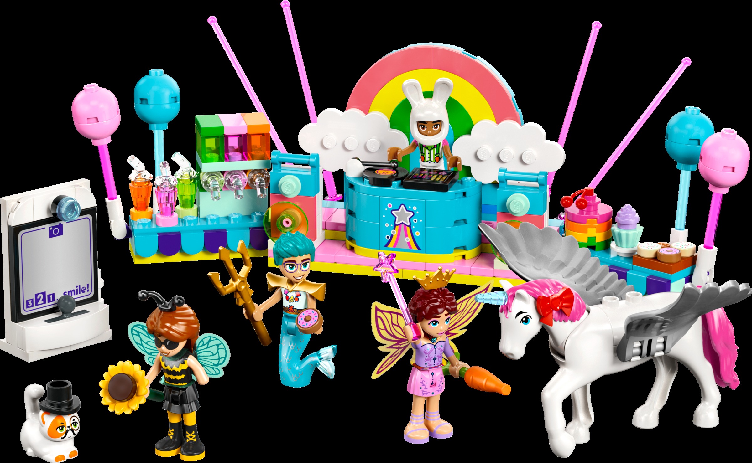 Costume Party with Unicorn and Fairy